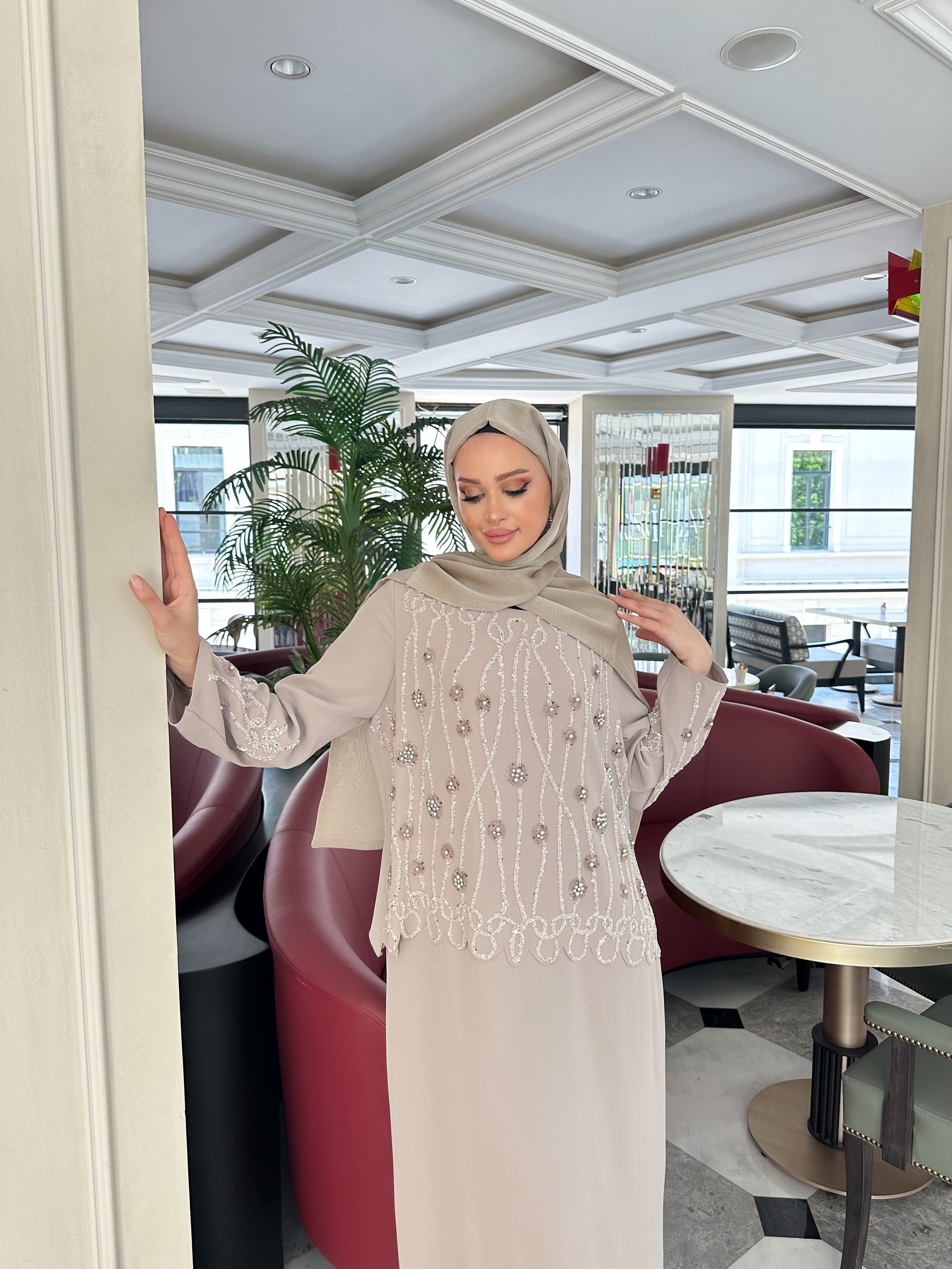 Selma Özkan Özel Tasarım 7668 - bej