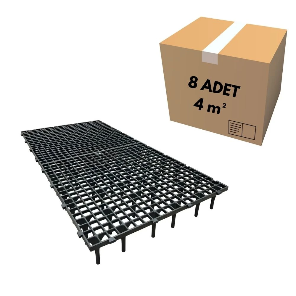 100x50 Dar Göz Siyah Kümes Taban Izgarası (4 m²)