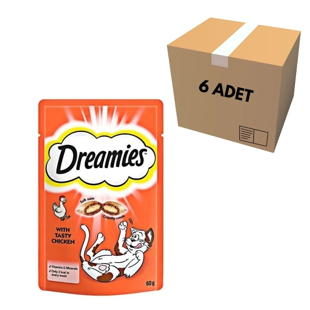 Dreamies Tavuklu Kedi Ödülü 60 GR (6 Adet)