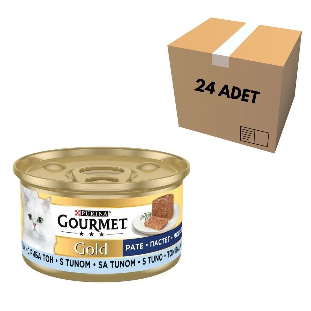 Purina Gourmet Ton Balıklı Kedi Yaş Mama 85 GR (24 Adet)