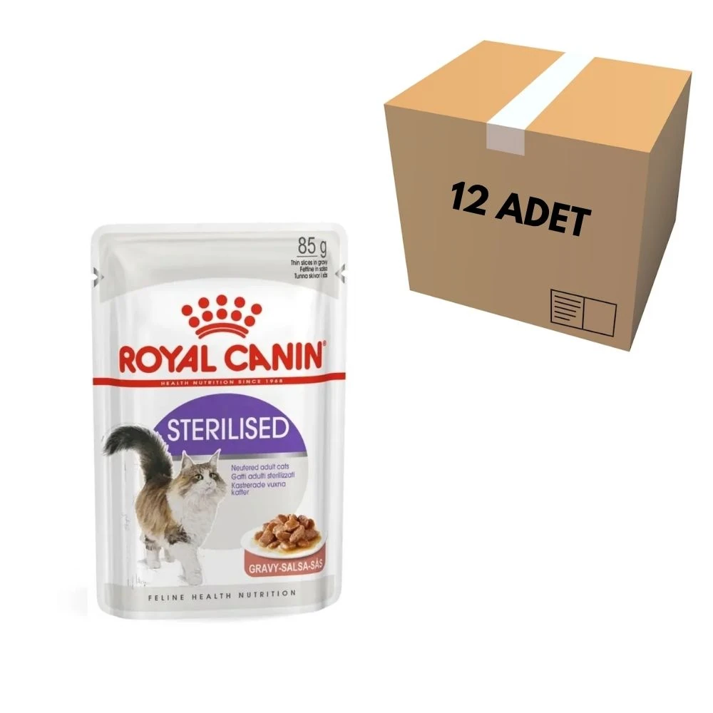 Royal Canin Sterilised Gravy Kedi Pouch 85 GR (12 Adet)