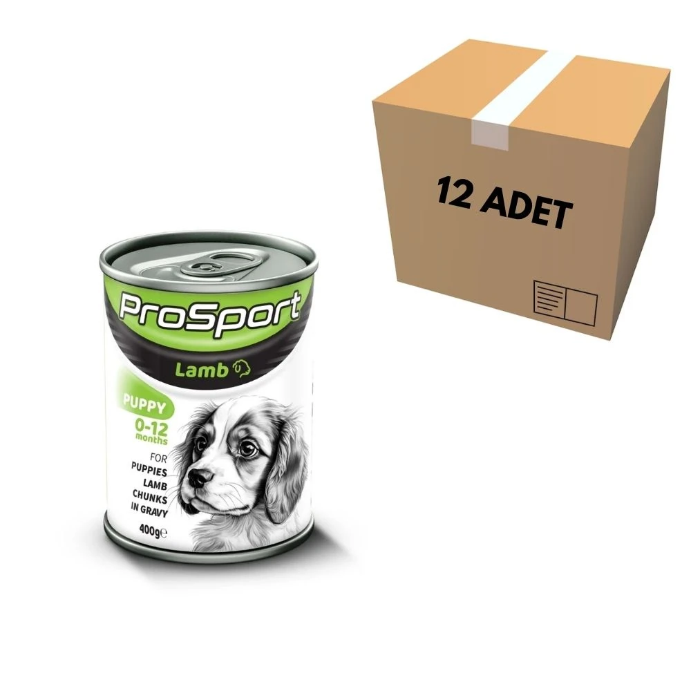 ProSport Kuzu Etli Yavru Köpek Konservesi 400 GR (12 Adet)