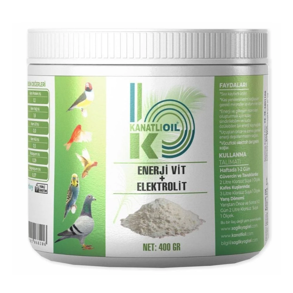 Kanatlı Oil Enerji Vit - Elektrolit 400 GR