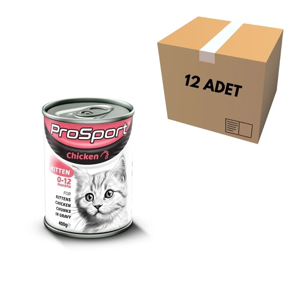 ProSport Tavuk Etli Yavru Kedi Konservesi 400 GR (12 Adet)