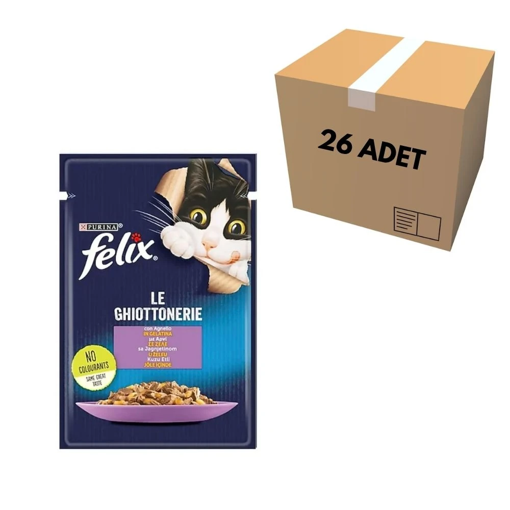 Purina Felix Kuzu Etli Kedi Pouch 85 GR (26 Adet)