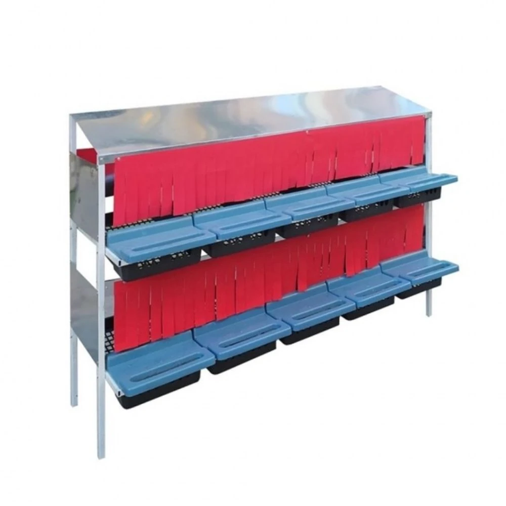 10 Gözlü 2 Kat Galvaniz Tavuk Folluk