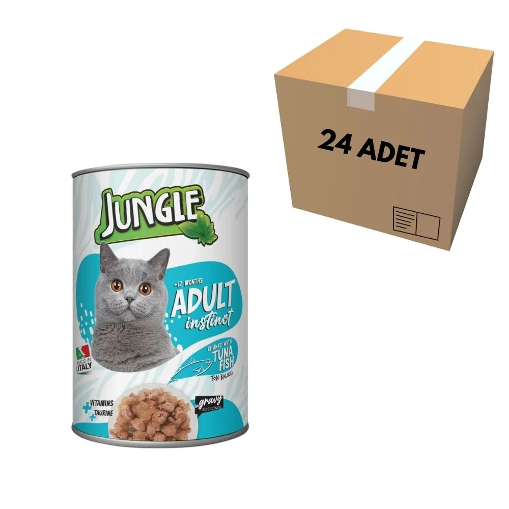 Jungle Ton Balıklı Kedi Konserve 415 GR