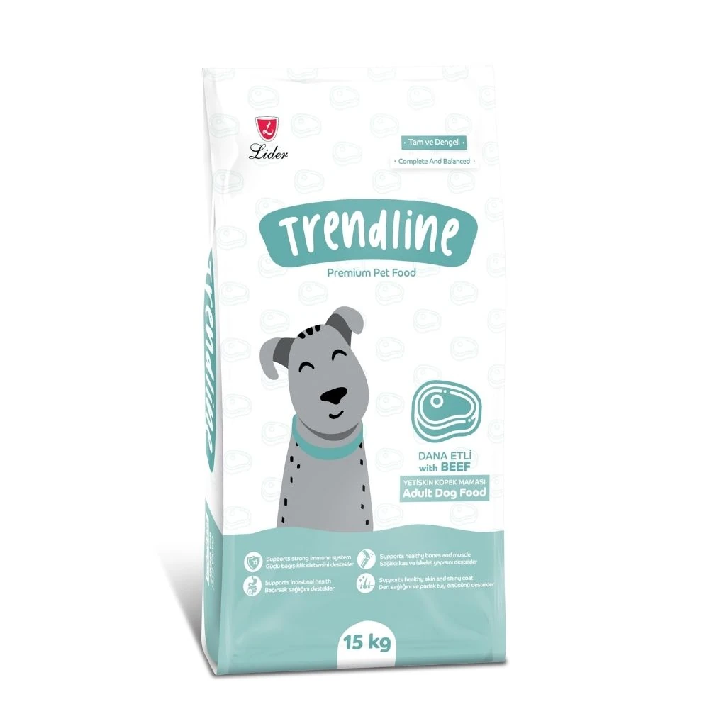 Trendline Biftekli Yetişkin Köpek Maması 15 KG