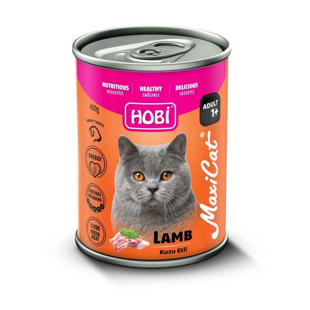 Hobi Kuzu Etli Kedi Konserve 400 GR