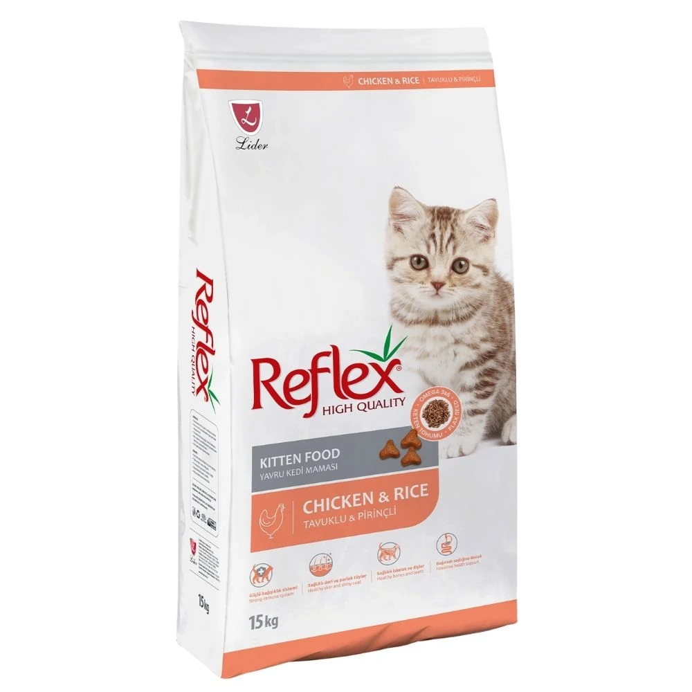Reflex Tavuklu & Pirinçli Yavru Kedi Maması 15 KG