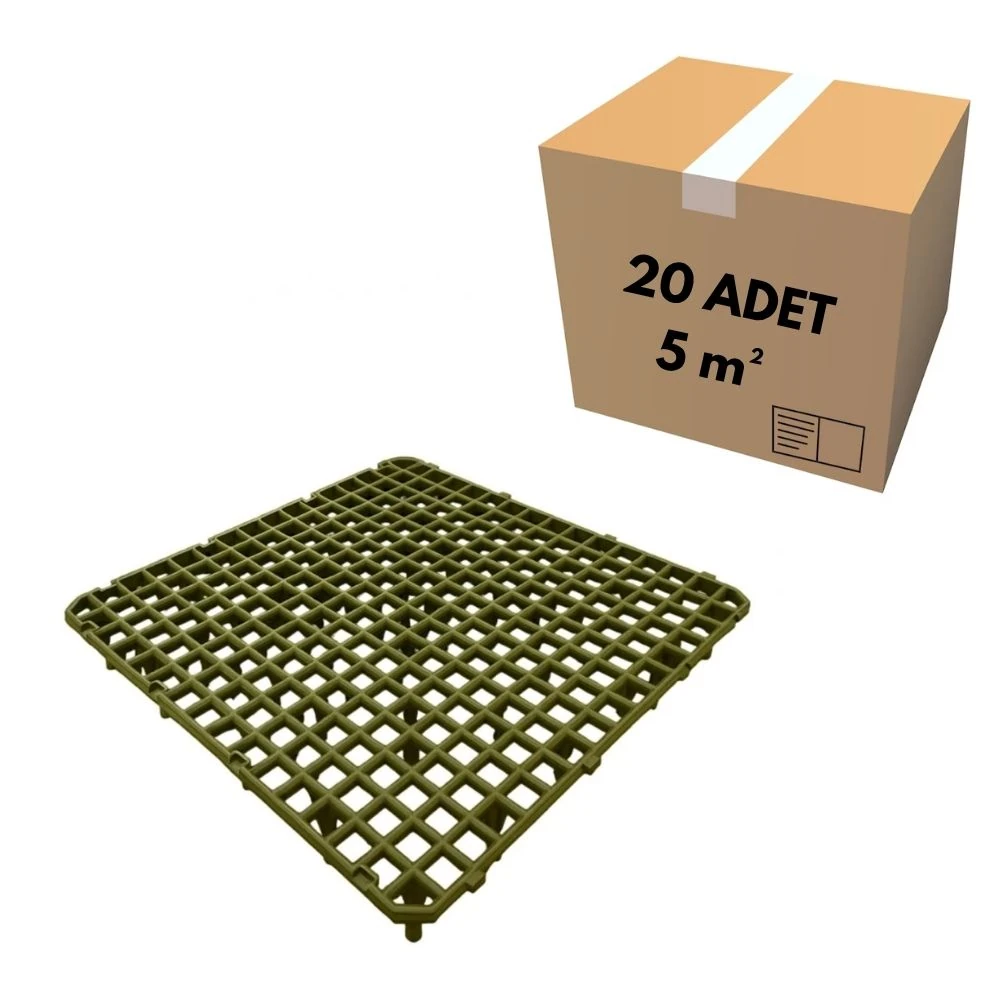 50x50 Dar Göz Kalın Sarı Kümes Taban Izgarası (5 m²)