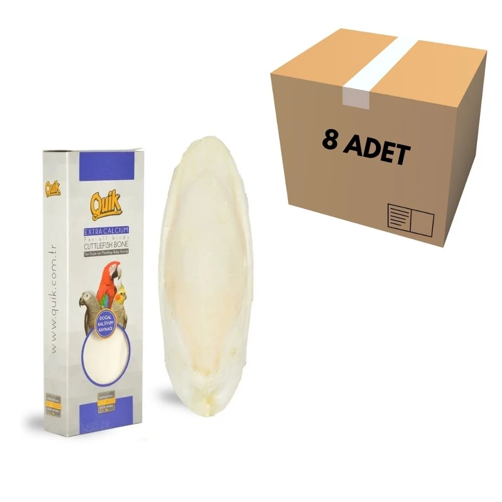 Quik Mürekkep Balığı Kemiği Büyük (8 Adet)
