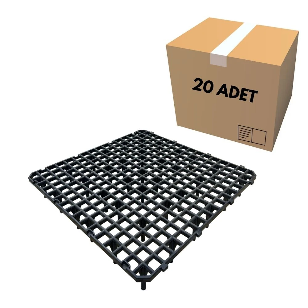 Kümes Yer Izgarası Siyah Geniş Göz 50X50 KALIN (20 Adet)