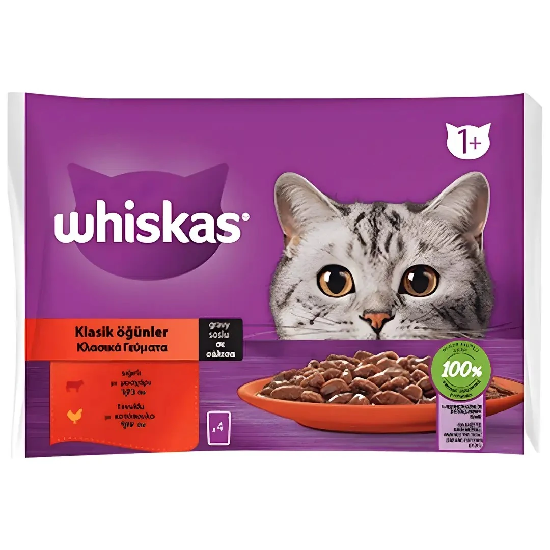 Whiskas Klasik Öğünler Kedi Pouch 340 GR