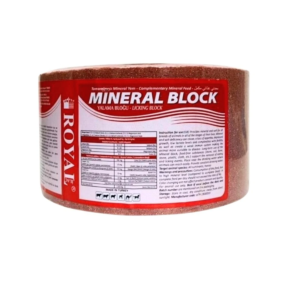 Royal Mineral Blok Yalama Taşı 3 KG
