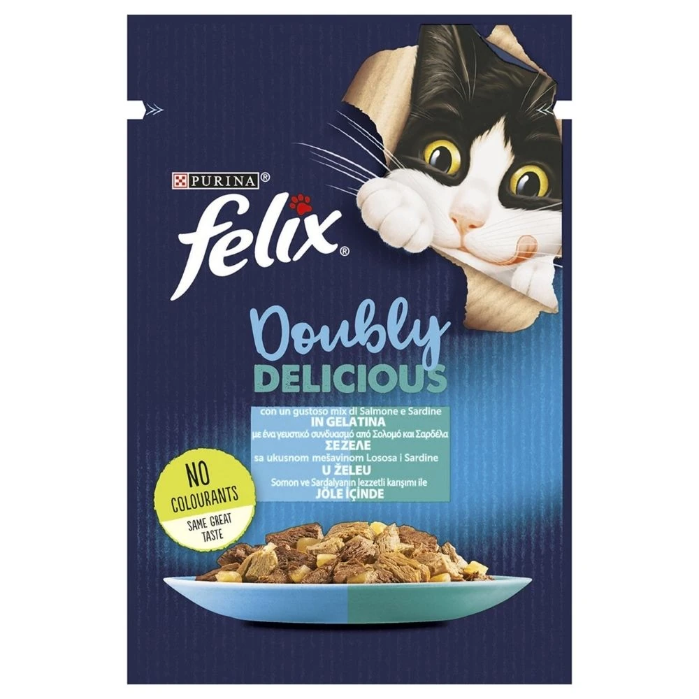 Purina Felix Sardalya & Somonlu Kedi Pouch 85 GR