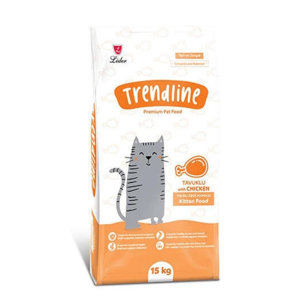 Trendline Tavuklu Yavru Kedi Maması 15 KG