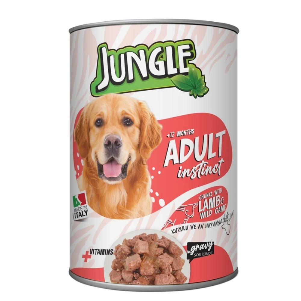 Jungle Biftekli & Sebzeli Köpek Konserve 415 GR
