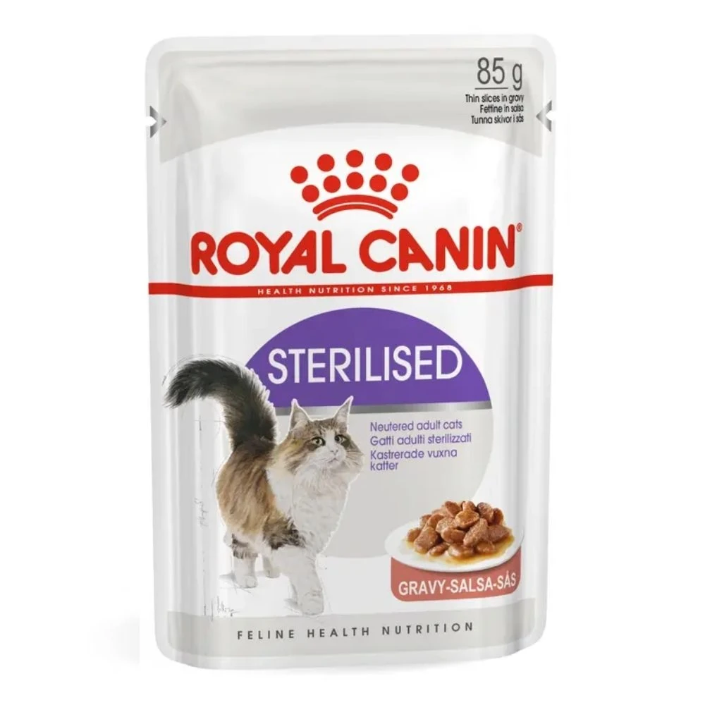 Royal Canin Sterilised Gravy Kedi Pouch 85 GR