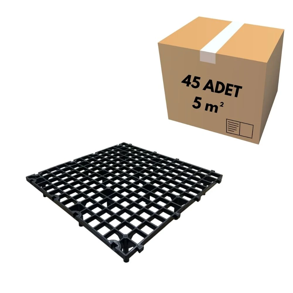 33x33 Dar Göz Siyah Kümes Taban Izgarası (5 m²)