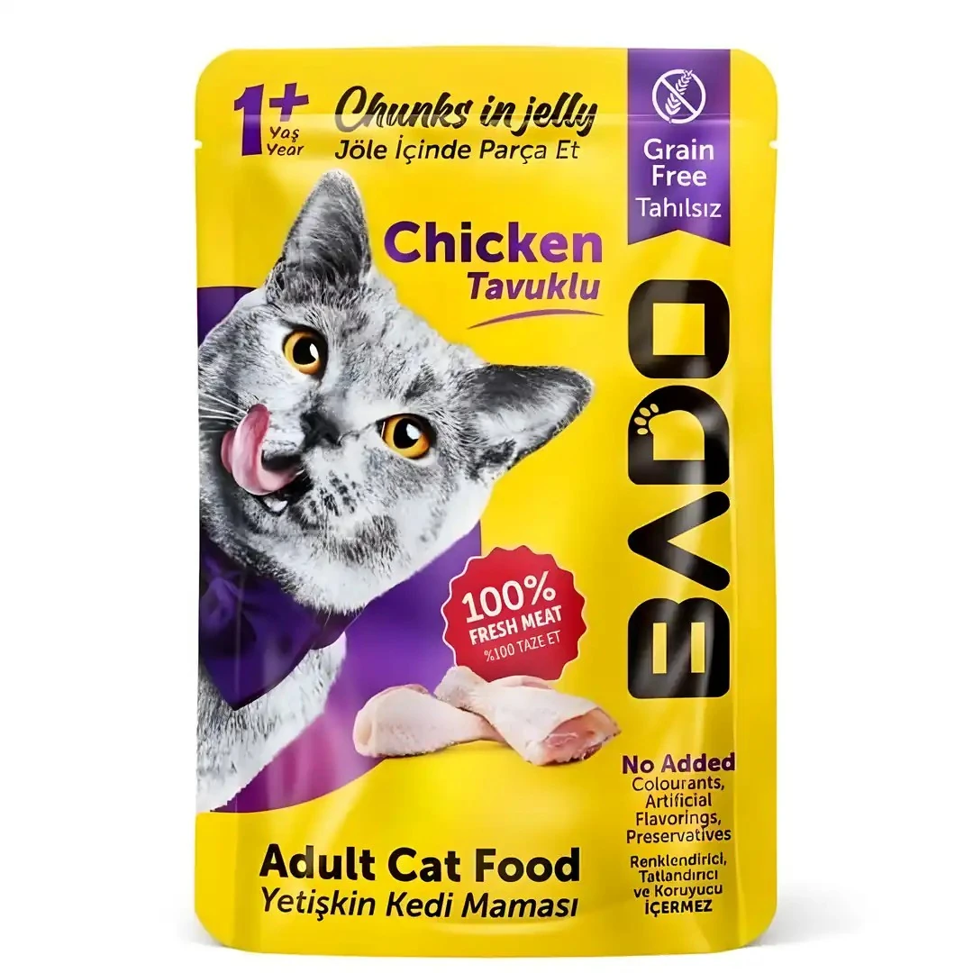Bado Tavuklu Kedi Pouch 85 GR