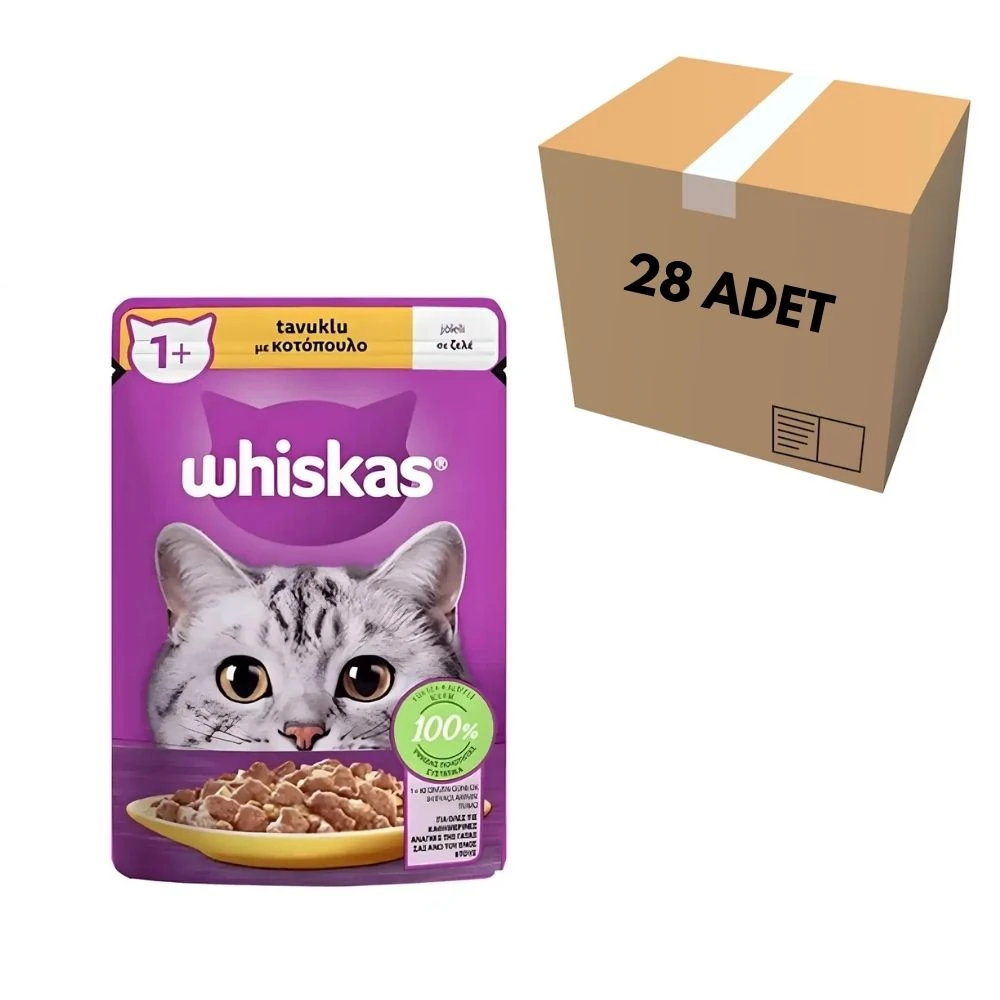 Whiskas Tavuklu Kedi Pouch 85 GR (28 Adet)