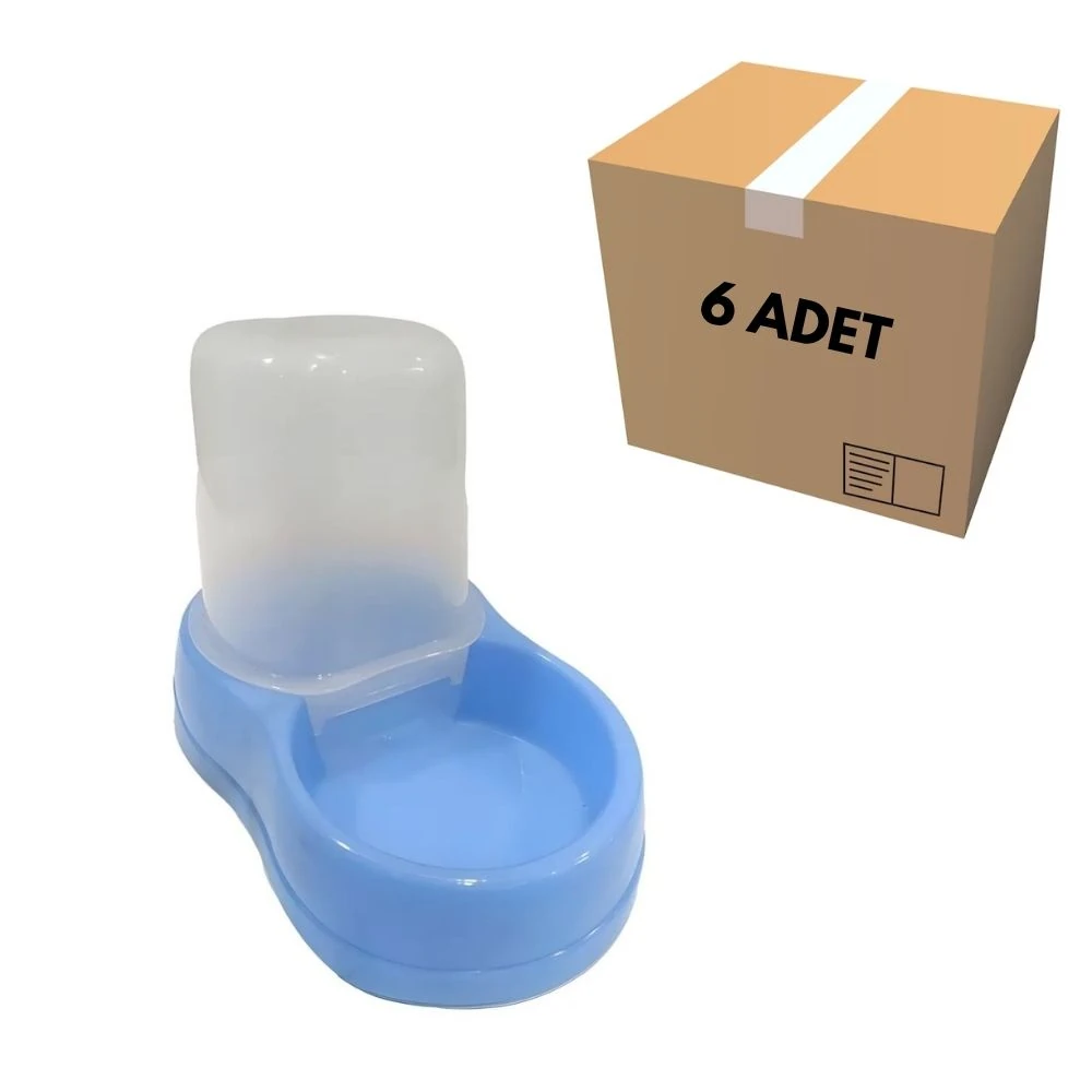 Kedi & Köpek Mama Kabı 1 KG Kaymaz Taban (6 Adet)