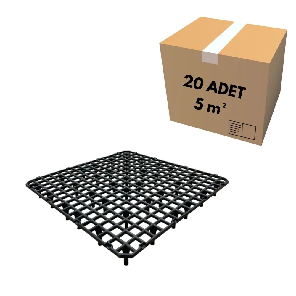 50x50 Geniş Göz Siyah Kümes Taban Izgarası (5 m²)