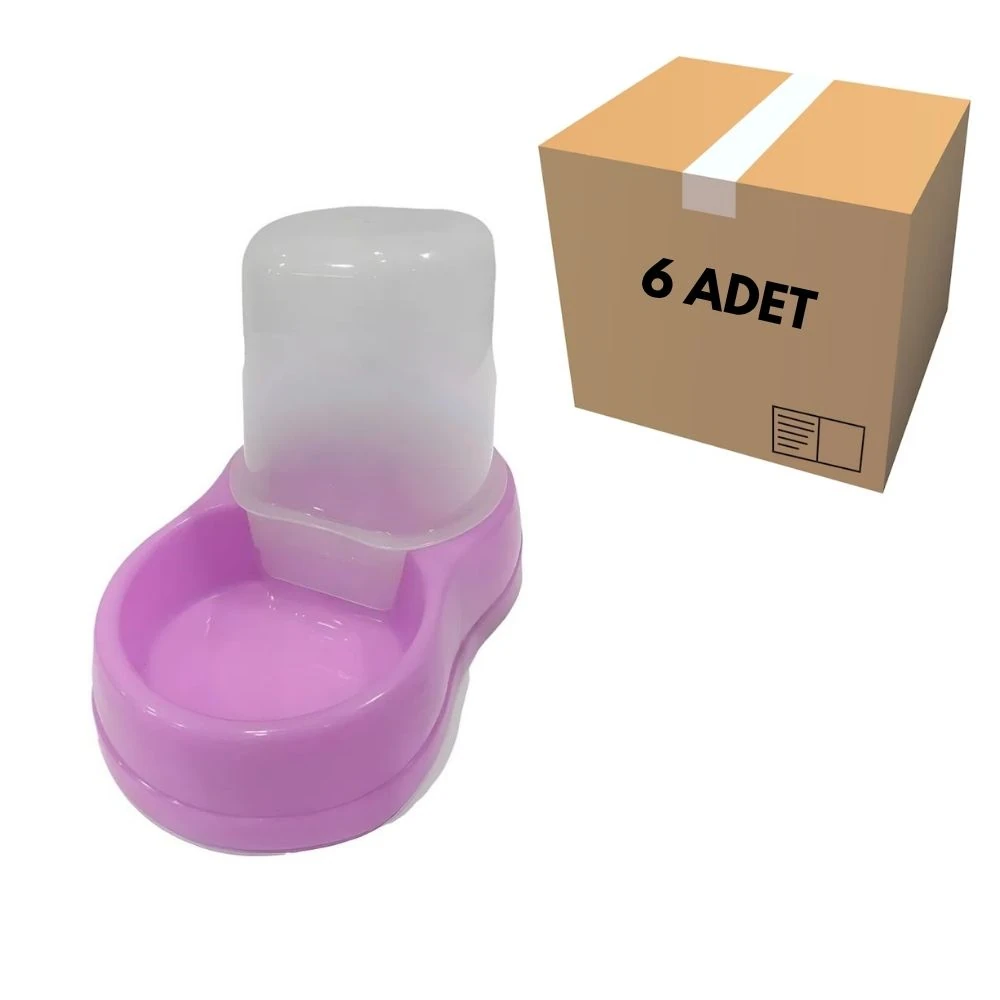 Kedi & Köpek Su Kabı 1,5 LT Kaymaz Taban (6 Adet)