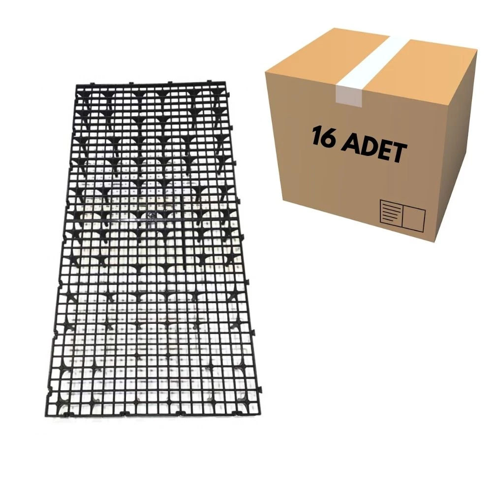 Kümes Yer Izgarası Siyah Dar Göz 100X50 (16 Adet)
