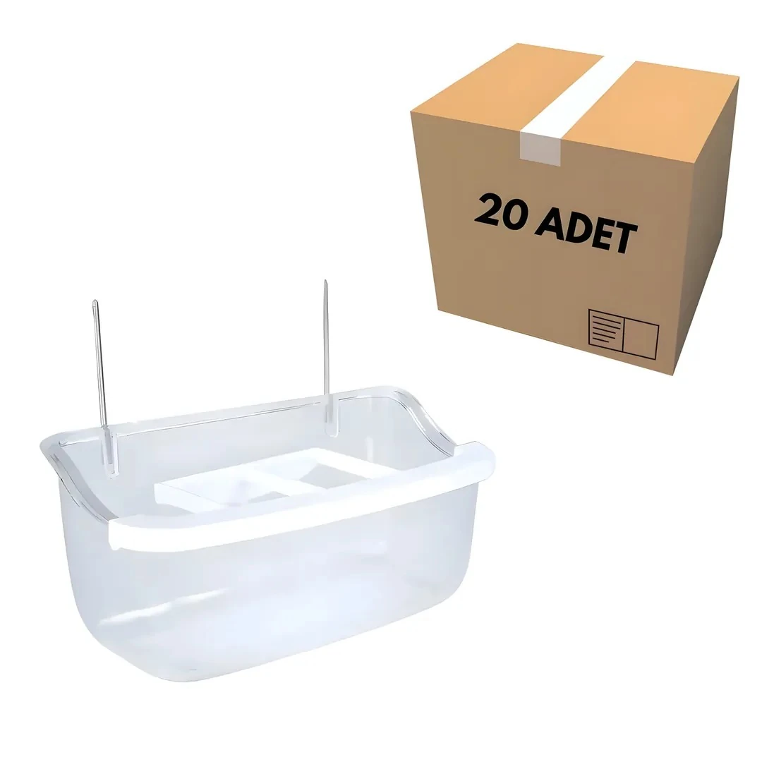 Izgaralı Yemlik 10 CM Şeffaf (20 Adet)