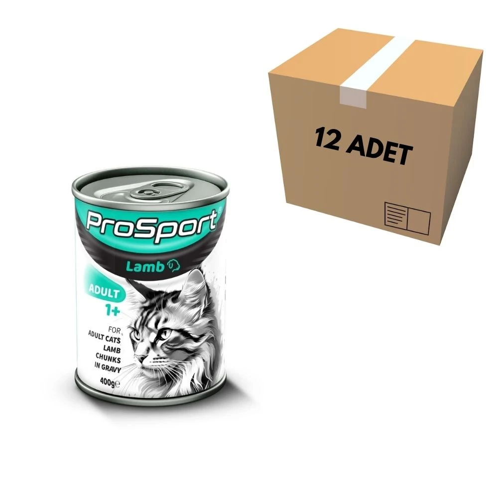 ProSport Kuzu Etli Kedi Konservesi 400 GR (12 Adet)