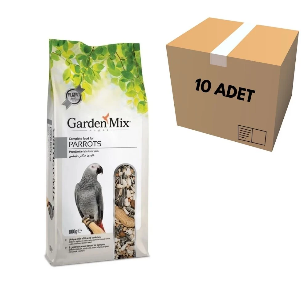 Gardenmix Platin Papağan Yemi 800 GR (10 Adet)