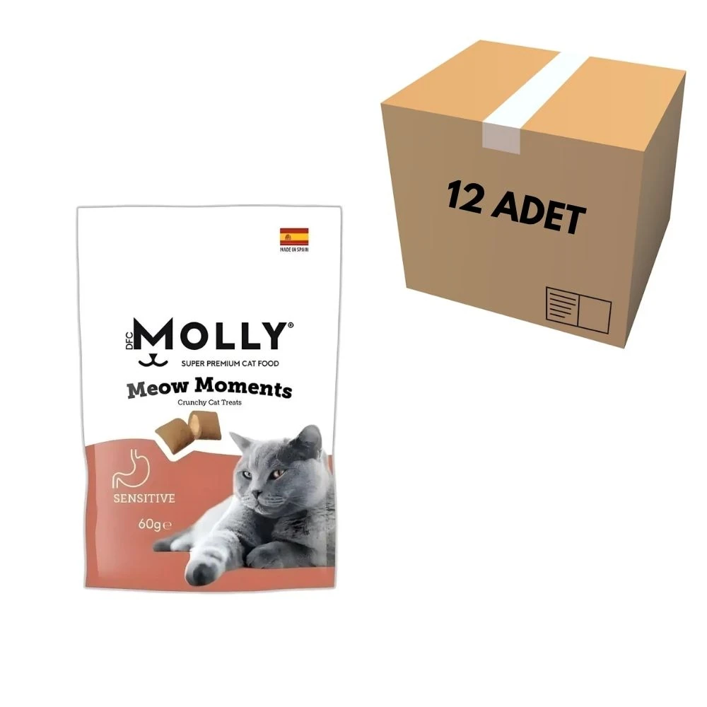 Molly Meow Moments Sensitive Hassas Kediler İçin Kedi Ödül Maması 60 GR (12 Adet)
