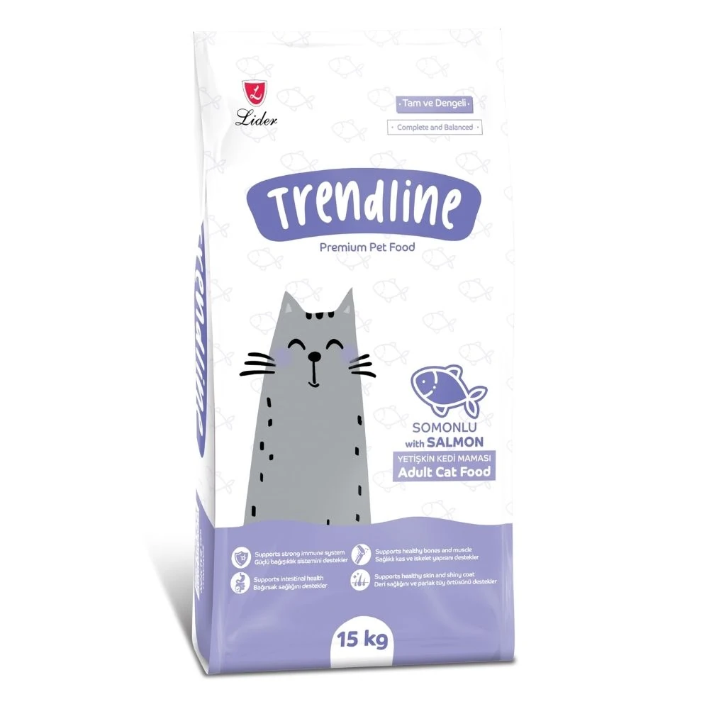 Trendline Somonlu Yetişkin Kedi Maması 15 KG