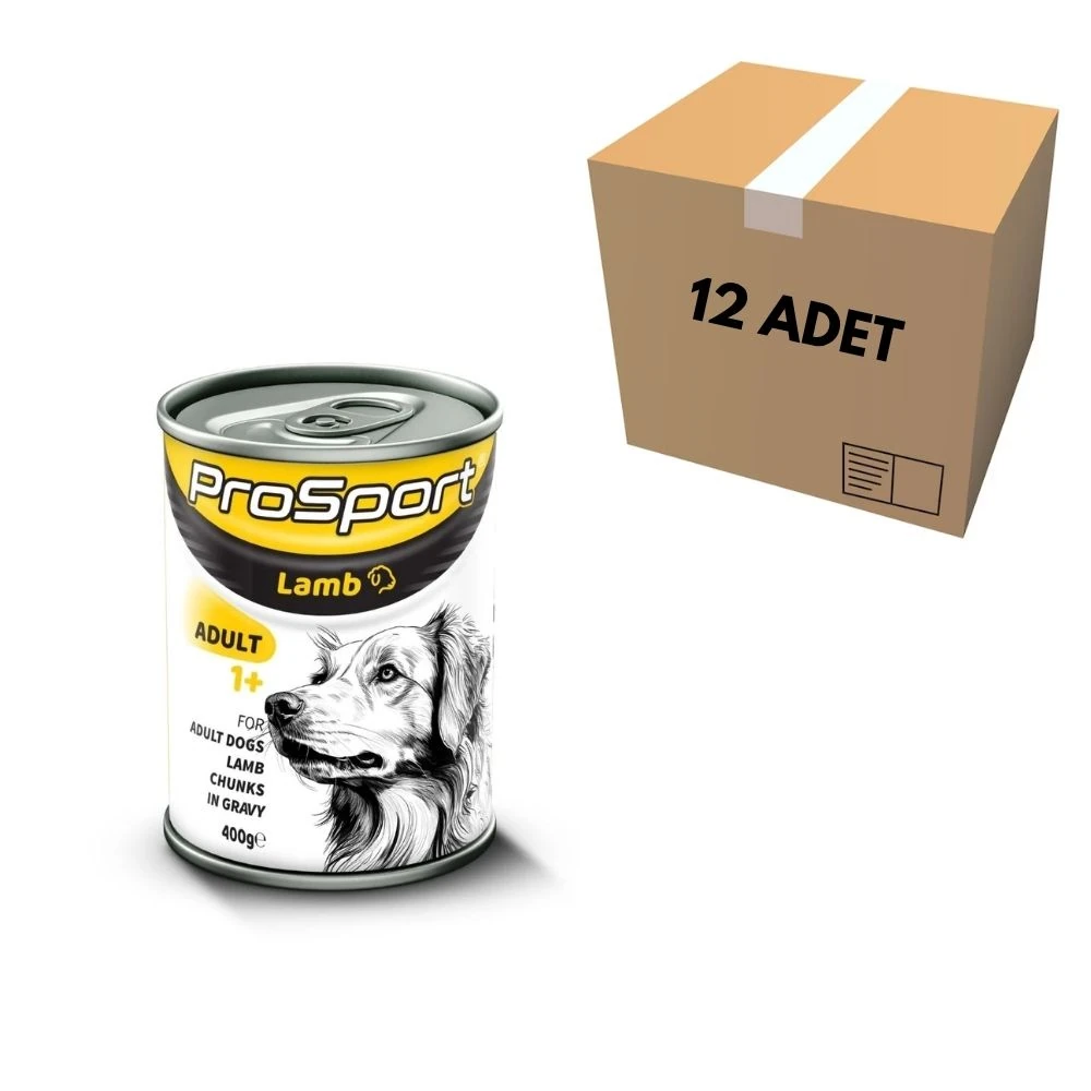 ProSport Kuzu Etli Köpek Konservesi 400 GR (12 Adet)