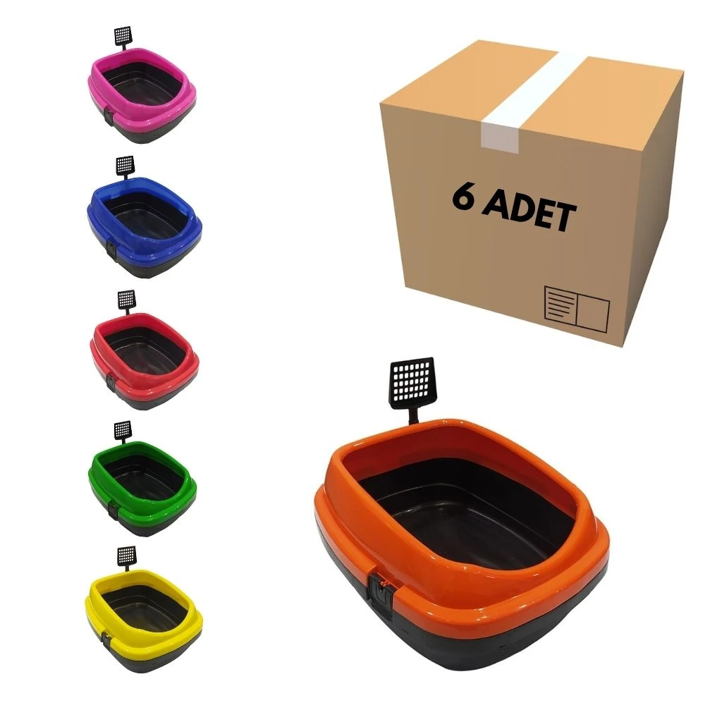 Lüks Açık Kedi Tuvaleti (6 Adet)