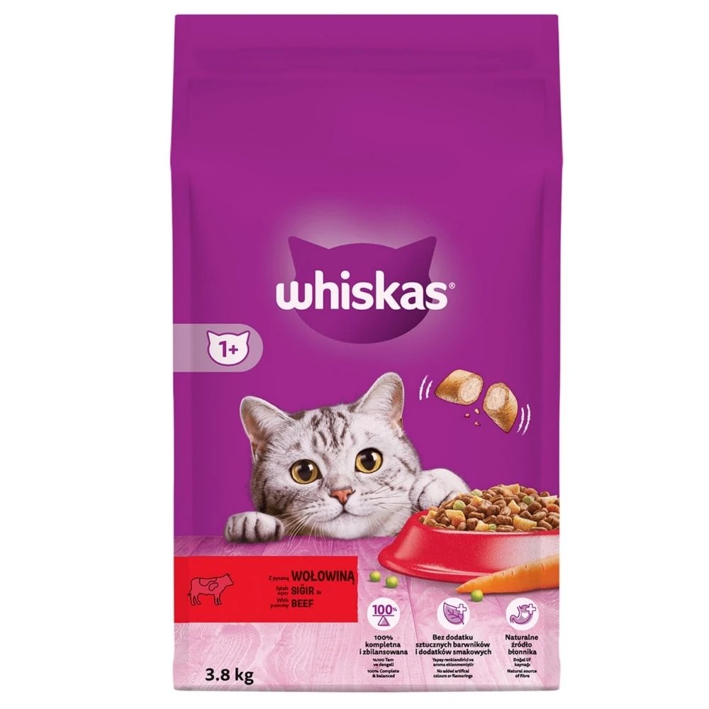 Whiskas Biftekli Yetişkin Kedi Maması 3.8 KG