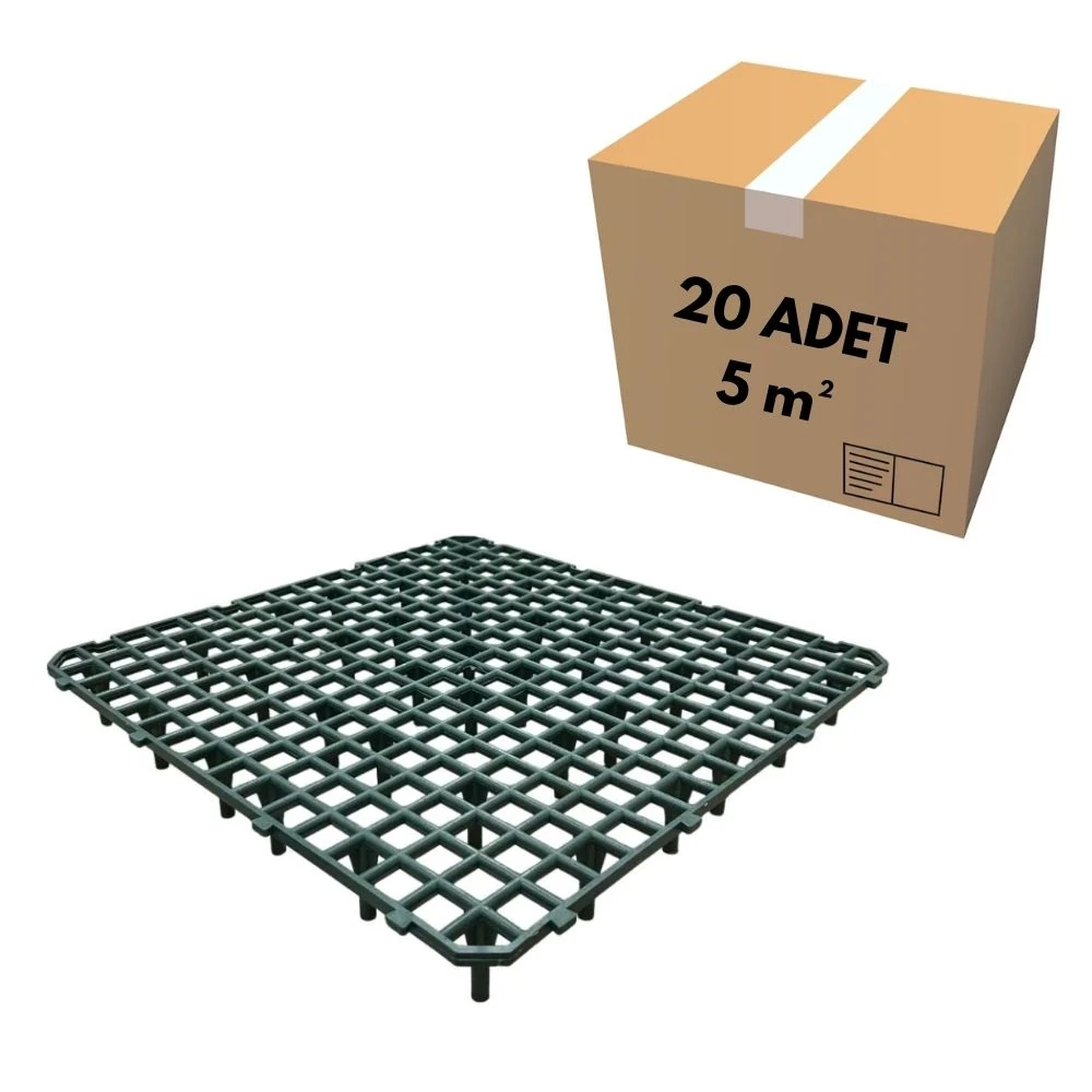 50x50 Geniş Göz Yeşil Kümes Taban Izgarası (5 m²)