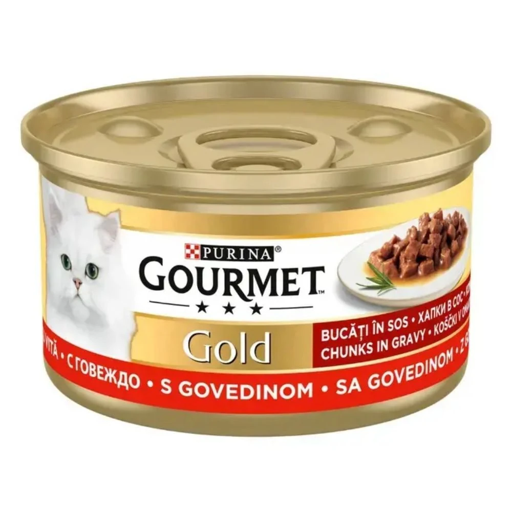 Purina Gourmet Sığır Etli Kedi Yaş Mama 85 GR
