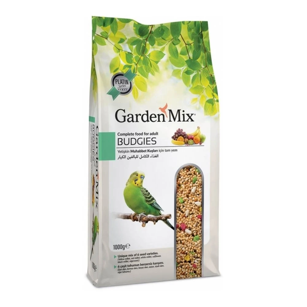 Gardenmix Platin Meyveli Muhabbet Kuş Yemi 1 KG