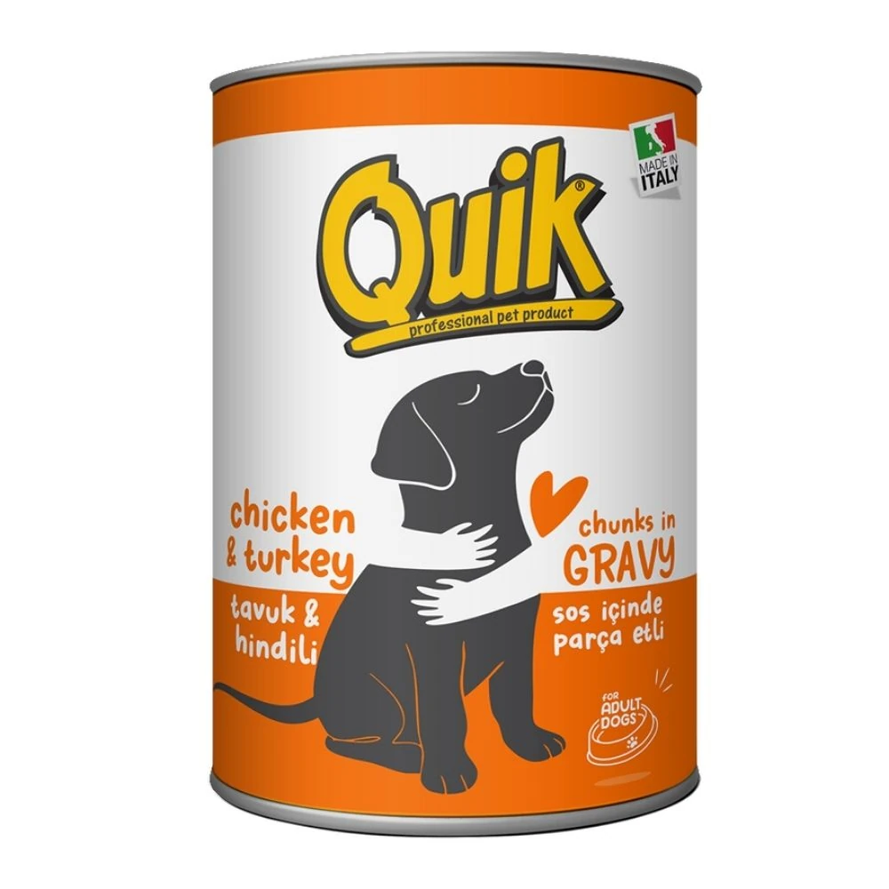 Quik Tavuklu & Hindili Köpek Konserve 415 GR