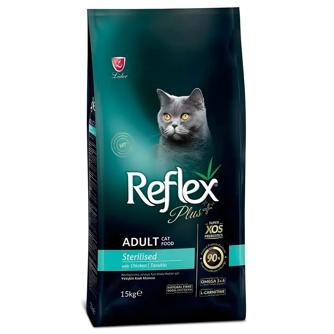 Reflex Plus Tavuklu Kısırlaştırılmış Kedi Maması 15 KG