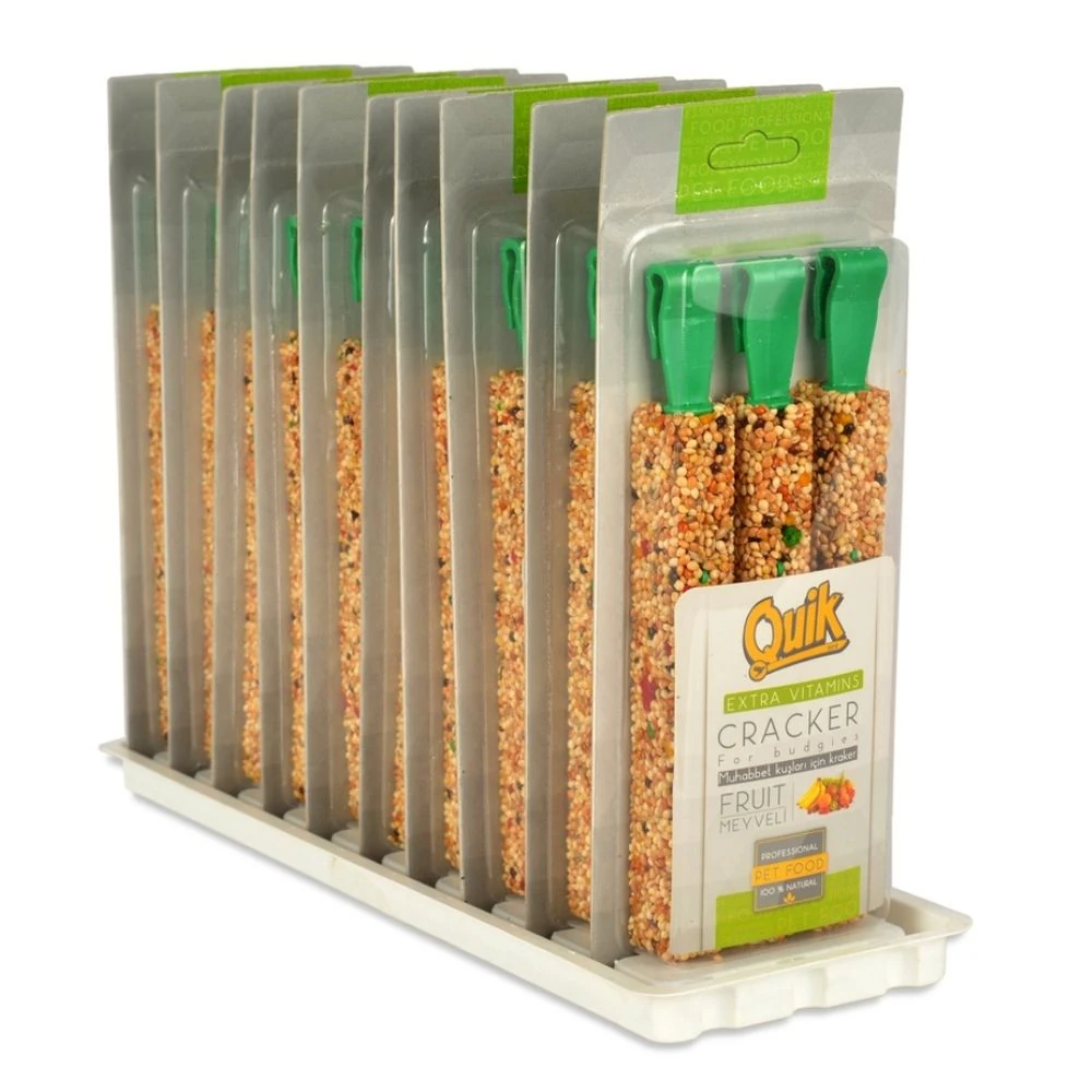 Quik Meyveli Muhabbet Kuşu Krakeri 3'lü (10 Adet)