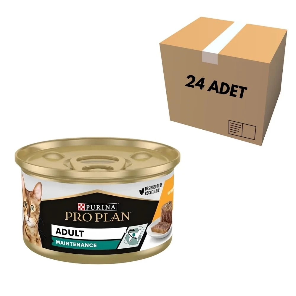 Purina Pro Plan Adult Tavuklu ve Sebzeli Yetişkin Kedi Konservesi 85 GR (24 Adet)