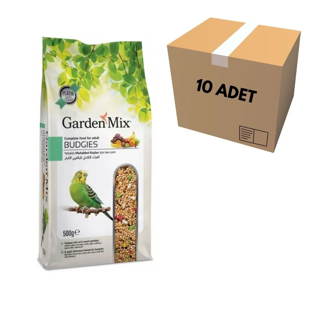 Gardenmix Platin Meyveli Muhabbet Kuş Yemi 500 GR (10 Adet)