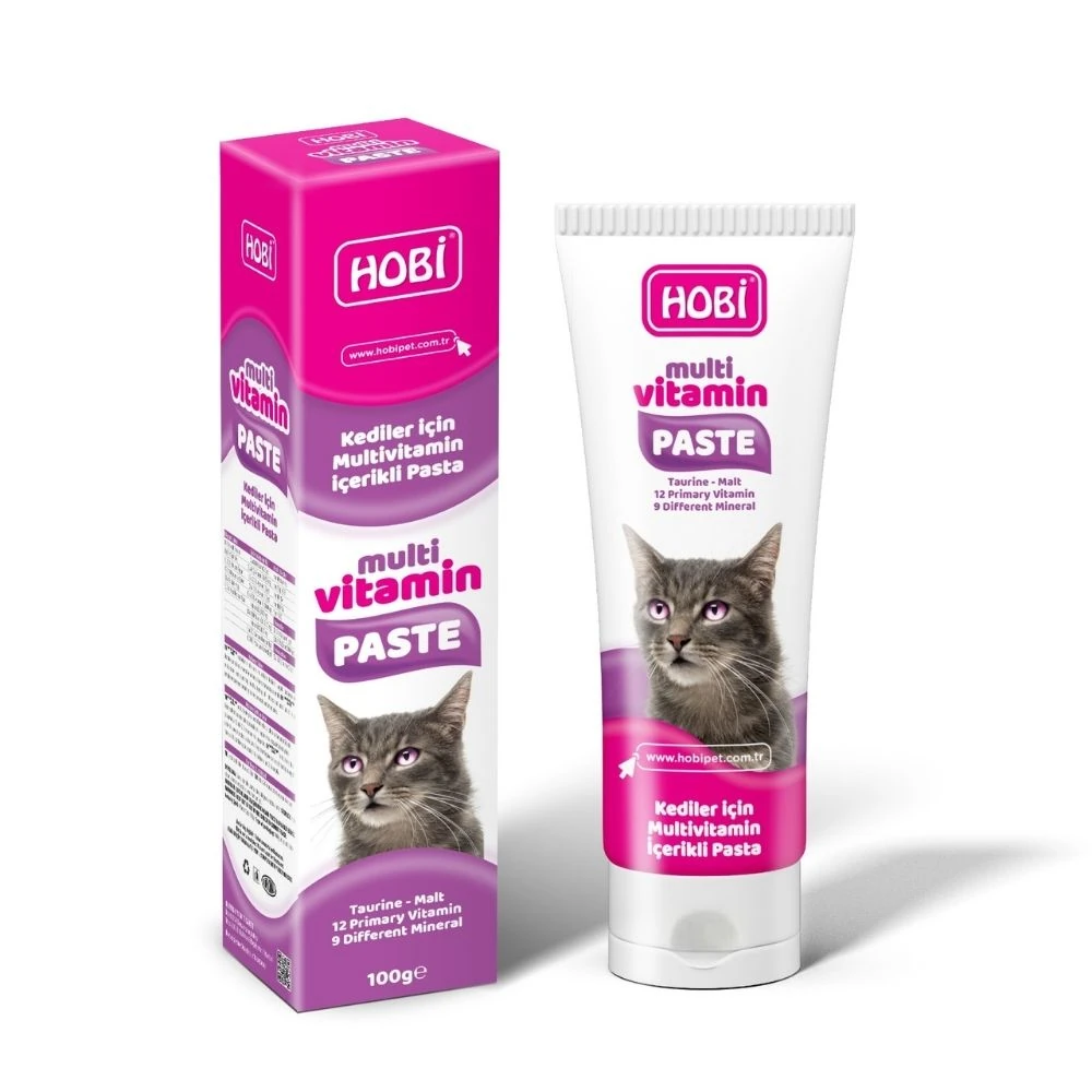 Hobi Multivitamin Paste Kediler İçin Multivitamin İçerikli Pasta 100 GR