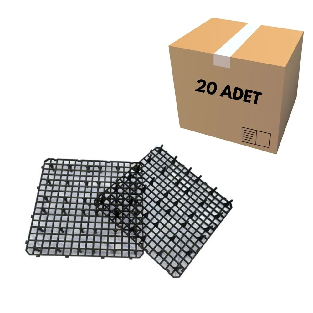 Kümes Yer Izgarası Siyah Geniş Göz 50X50 (20 Adet)
