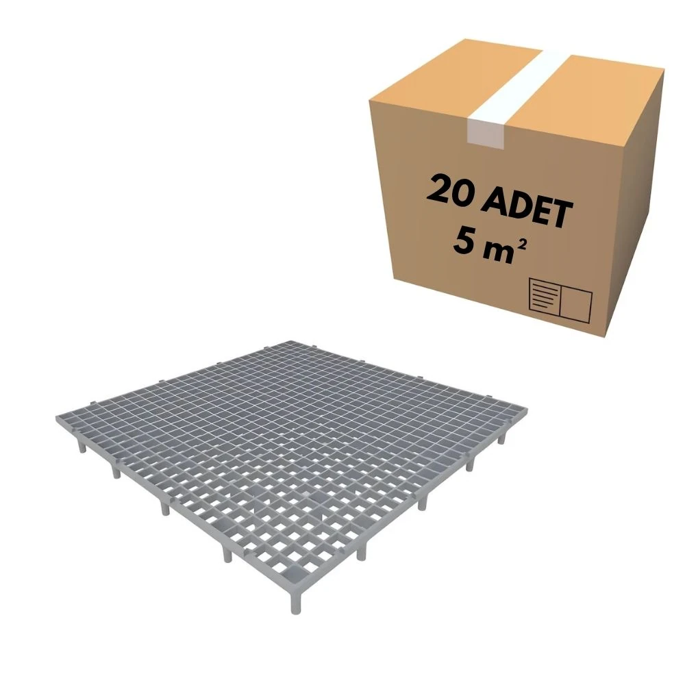 50x50 Dar Göz Gri Kümes Taban Izgarası (5 m²)