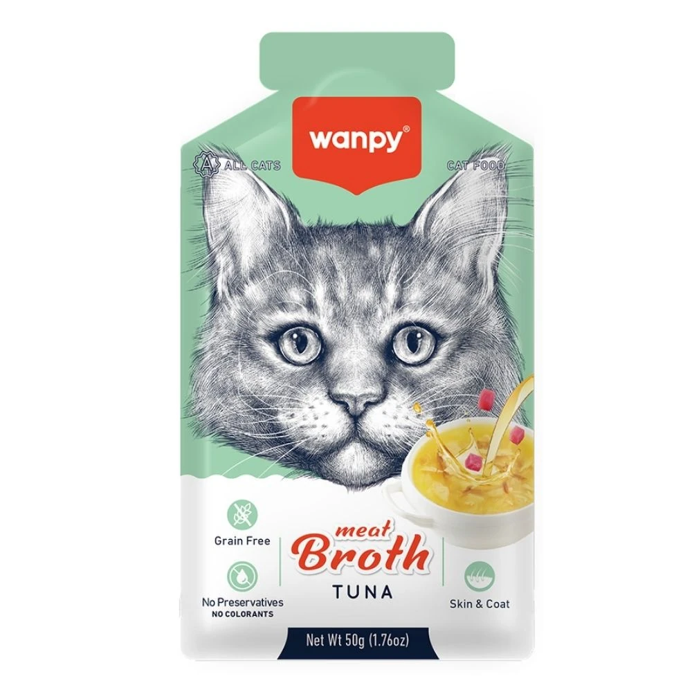 Wanpy Ton Balığı Eti Kedi Çorbası 50 GR